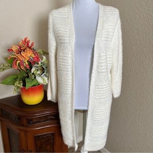 Lauren Michelle Fuzzy Knit Open Cardigan